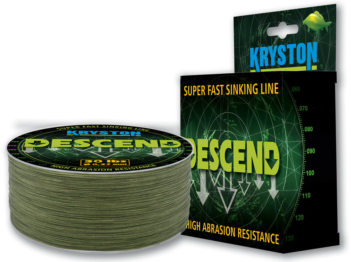 Kryston DESCEND sinking braid 600m green