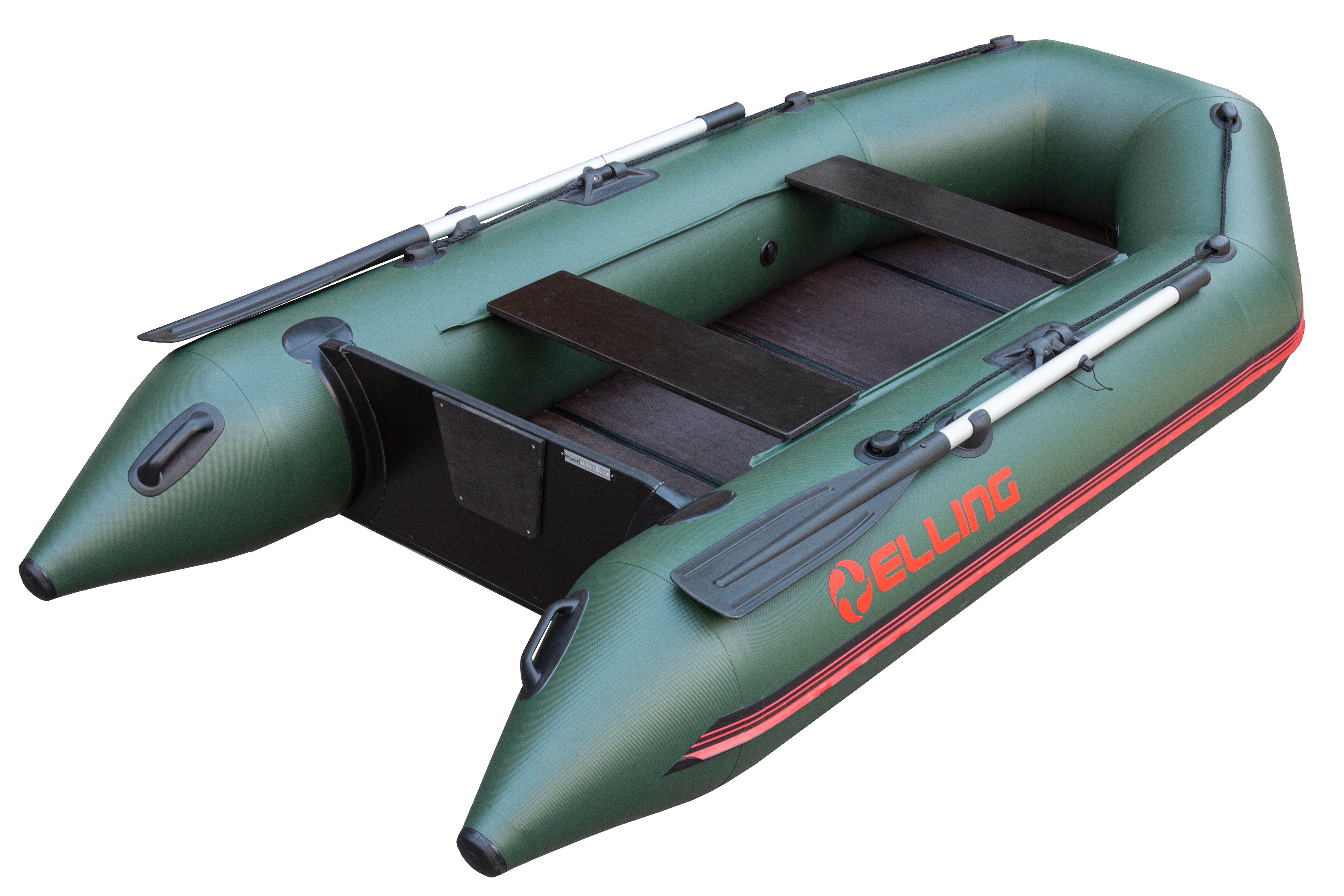 Elling Inflatable boat Forsage 240 with hard foldable floor green