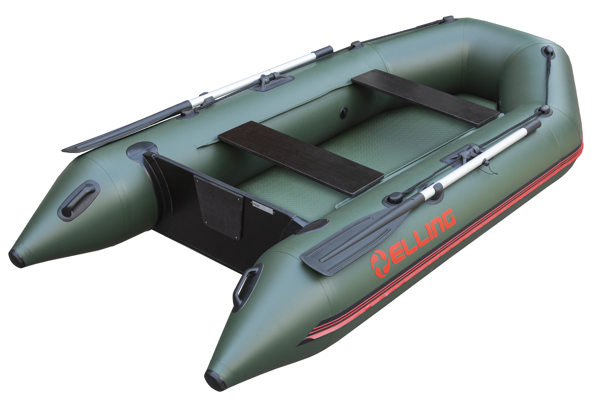 Gommone Elling Forsage 270 con fondo gonfiabile, verde