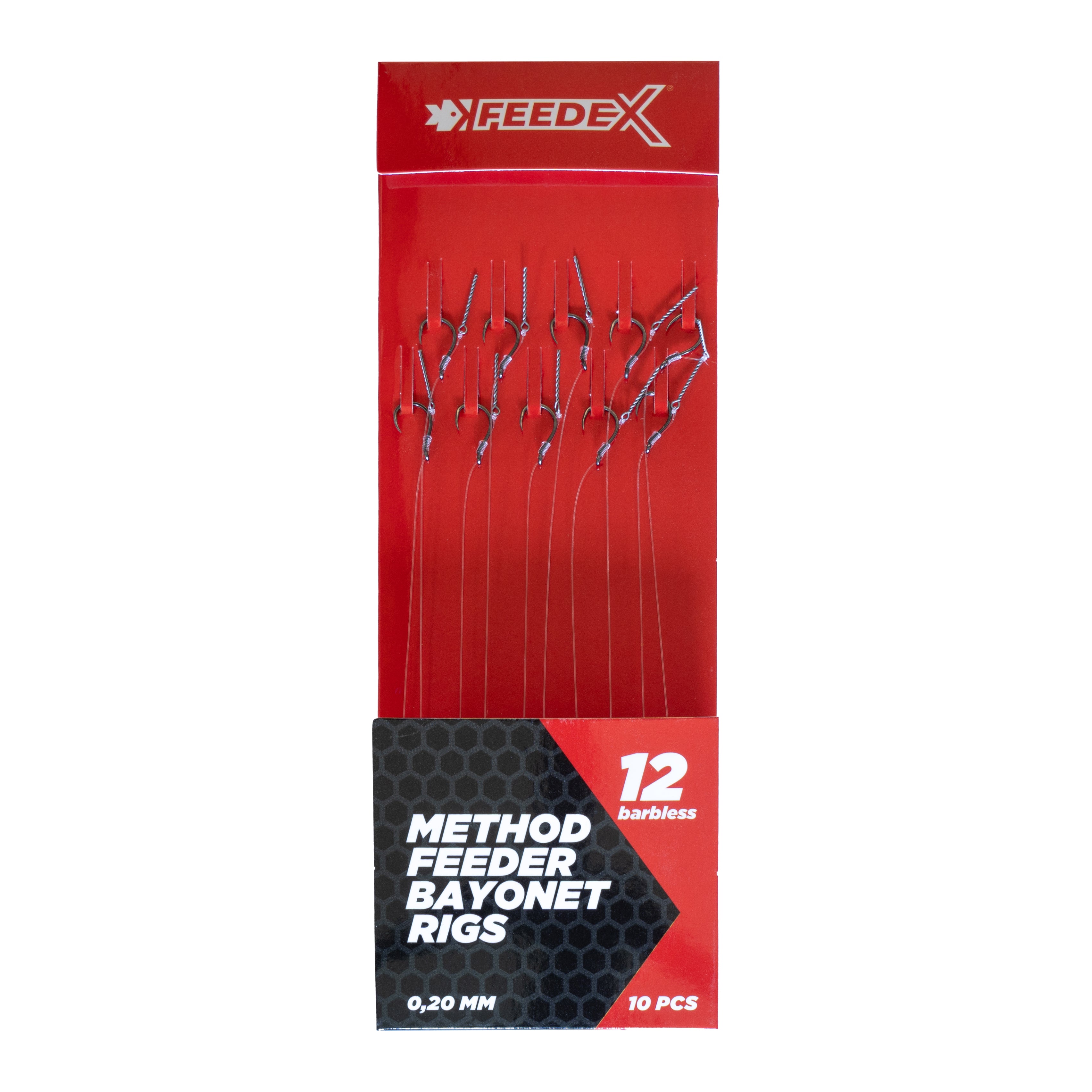 FEEDER EXPERT rigs Method Feeder bayonet rigs barbless 10pcs