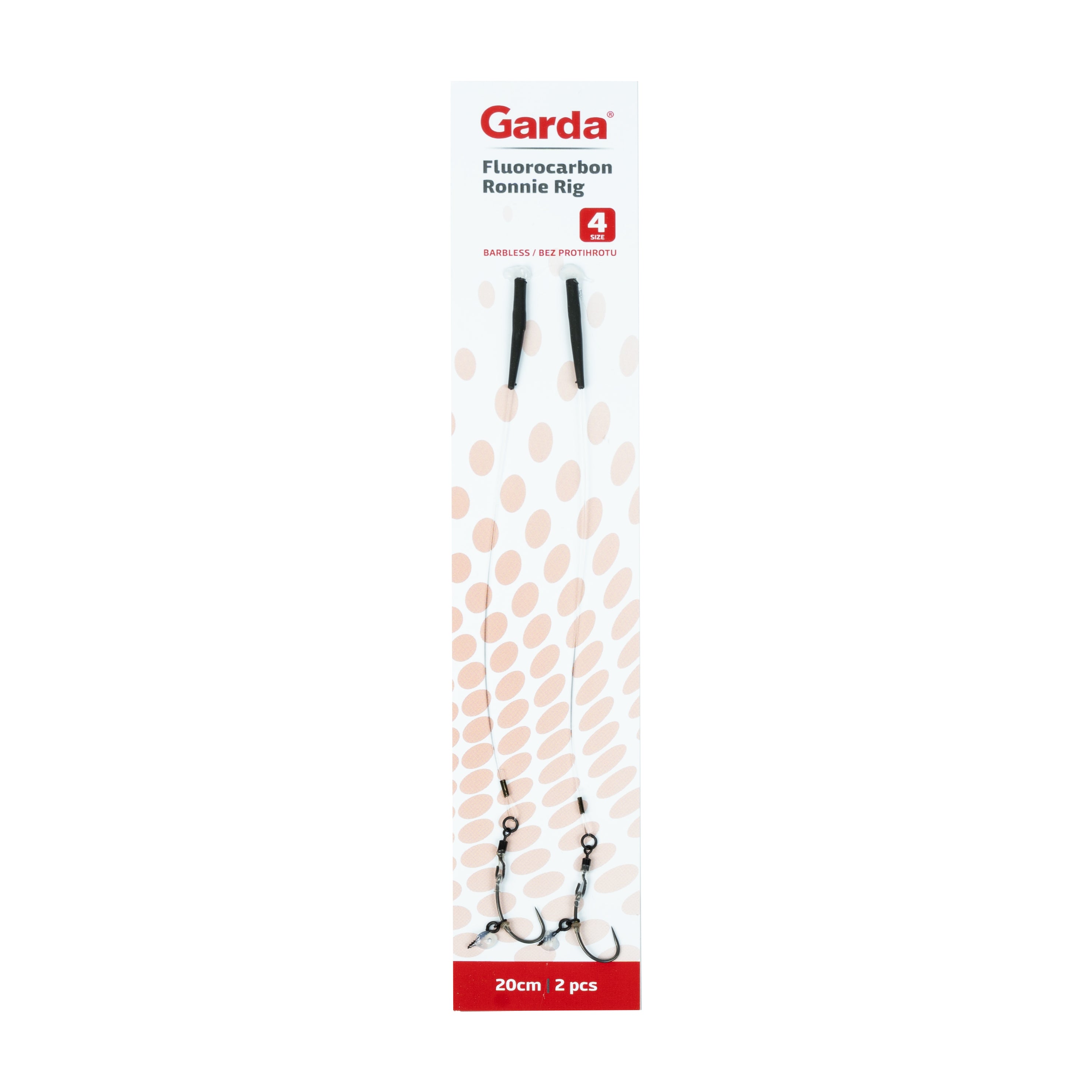 Gotowe zestawy Garda RONNIE FLUOROCARBON RIG 2 szt