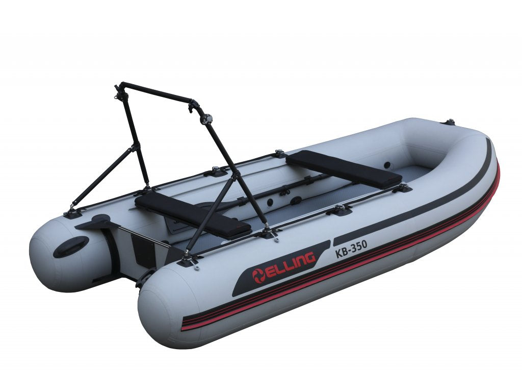 Elling Inflatable boat KB350 TRIMARAN with air deck grey