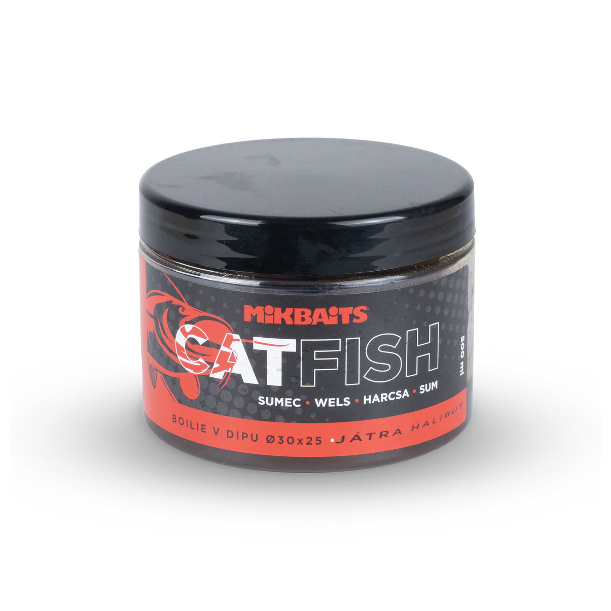 Mikbaits Catfish Welsserie Boilie im Dip Liver Halibut 500ml