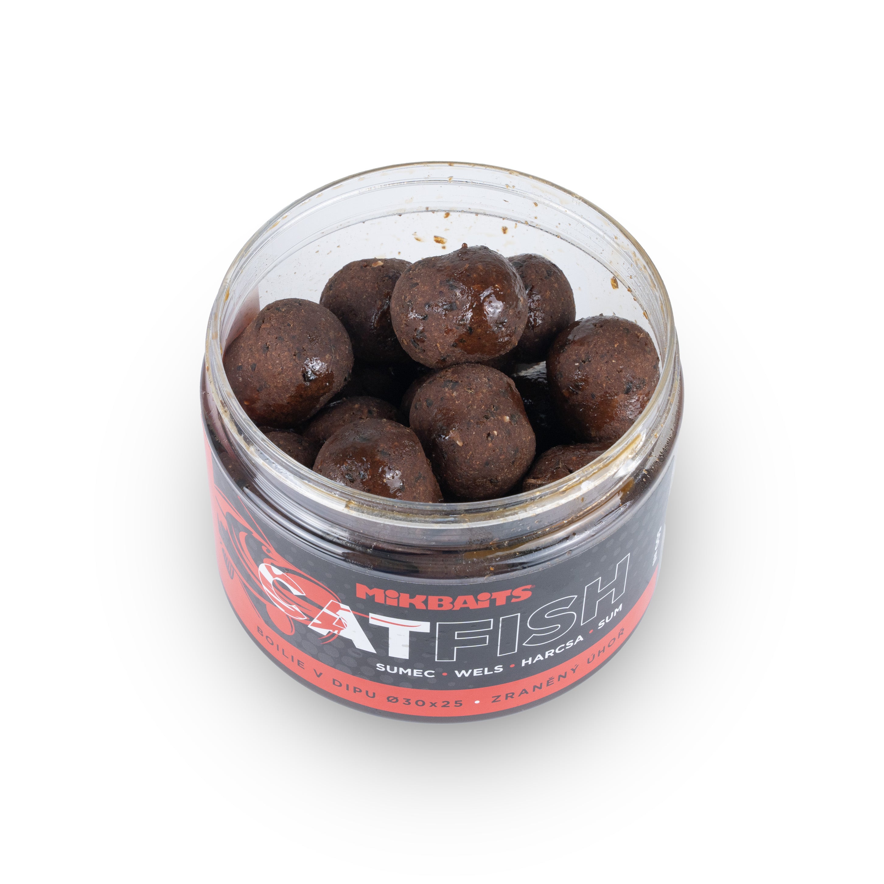 Mikbaits Catfish Welsserie Boilie im Dip Wounded Aal 500ml