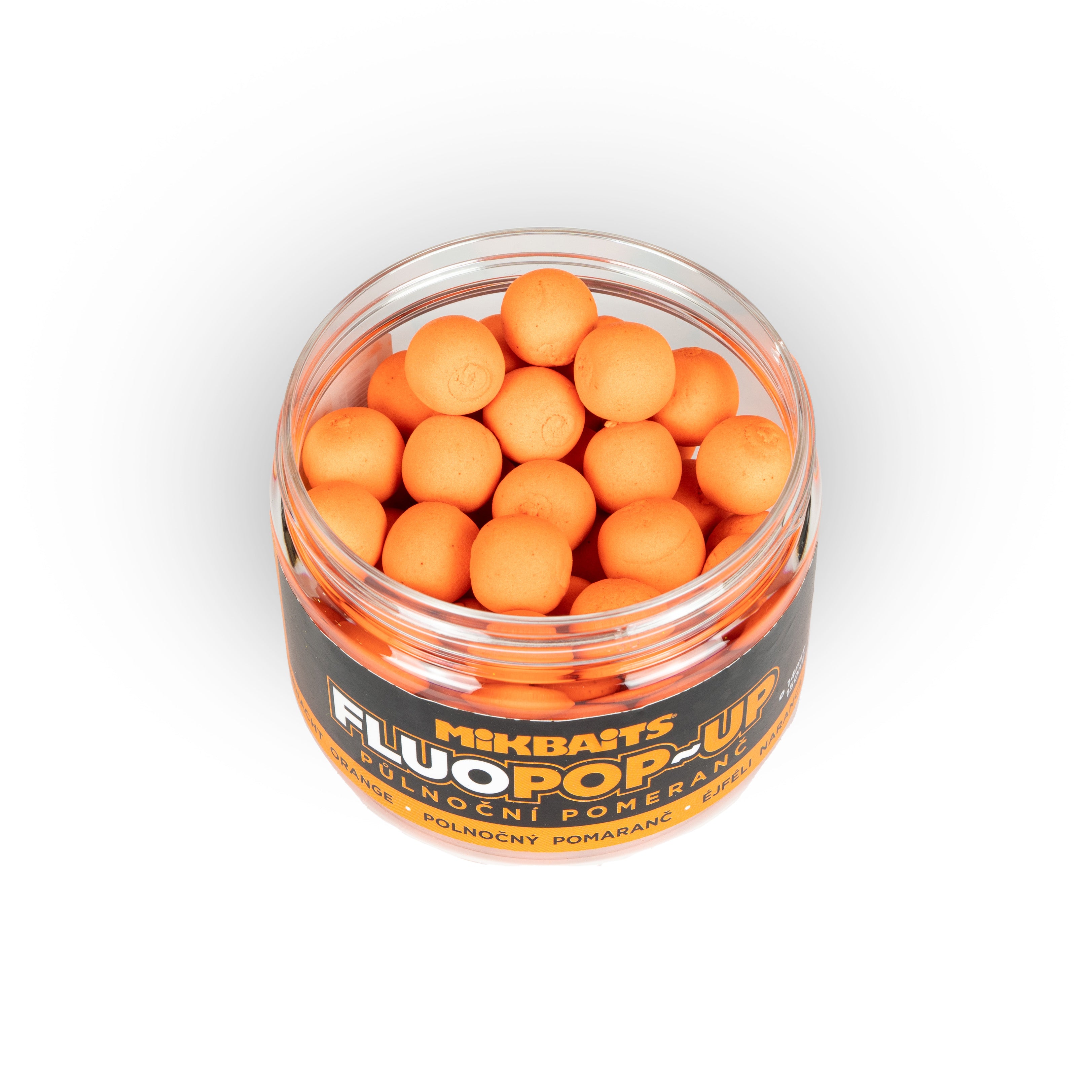 Mikbaits Boilie fluo galleggiante 150ml Arancio mezzanotte