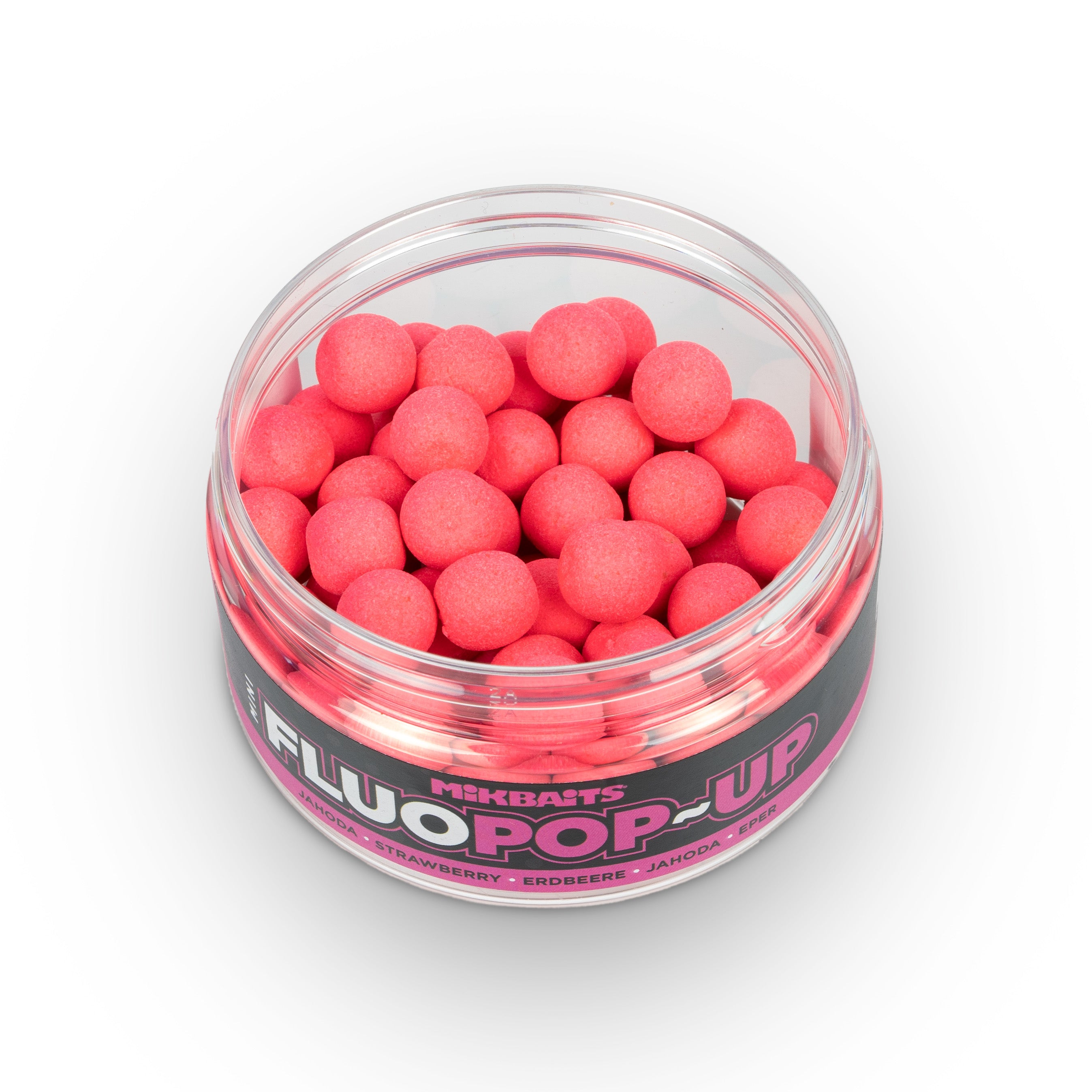 Mikbaits Mini Floating fluo boiler 100ml Fragola