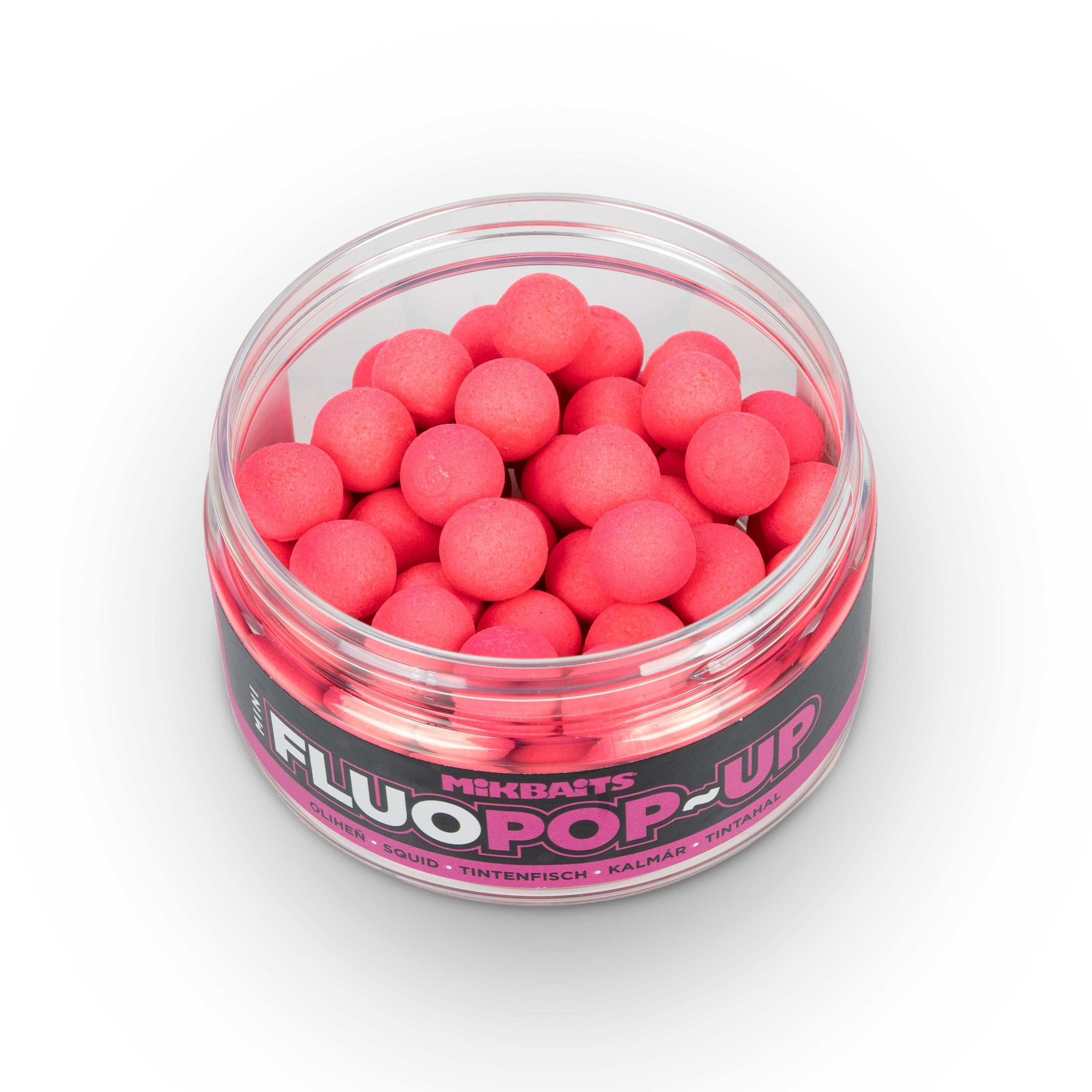 Mikbaits Mini Plávajúce fluo boilie 100ml Oliheň