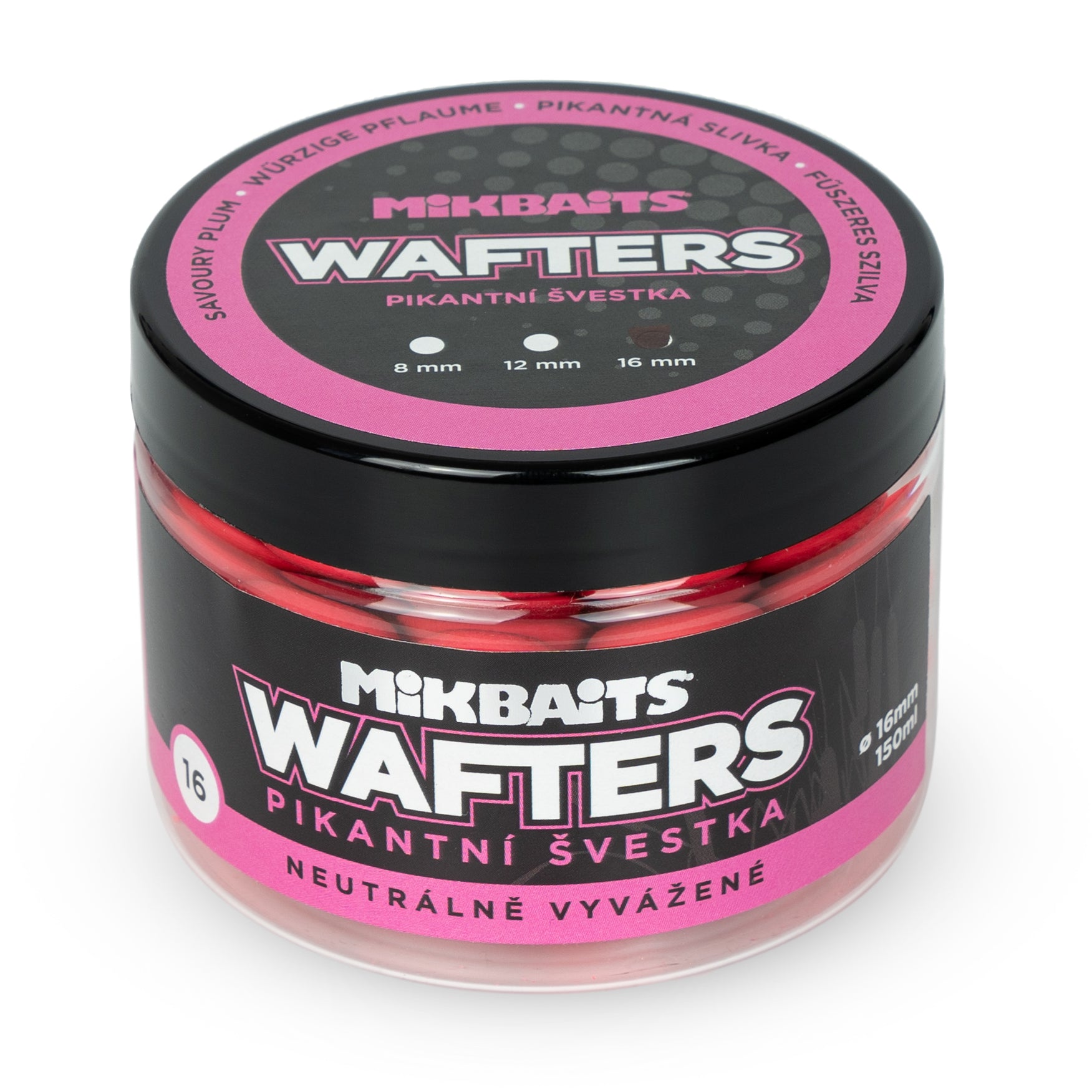 Mikbaits Wafters vyvážené nástrahy 150ml Pikantní švestka