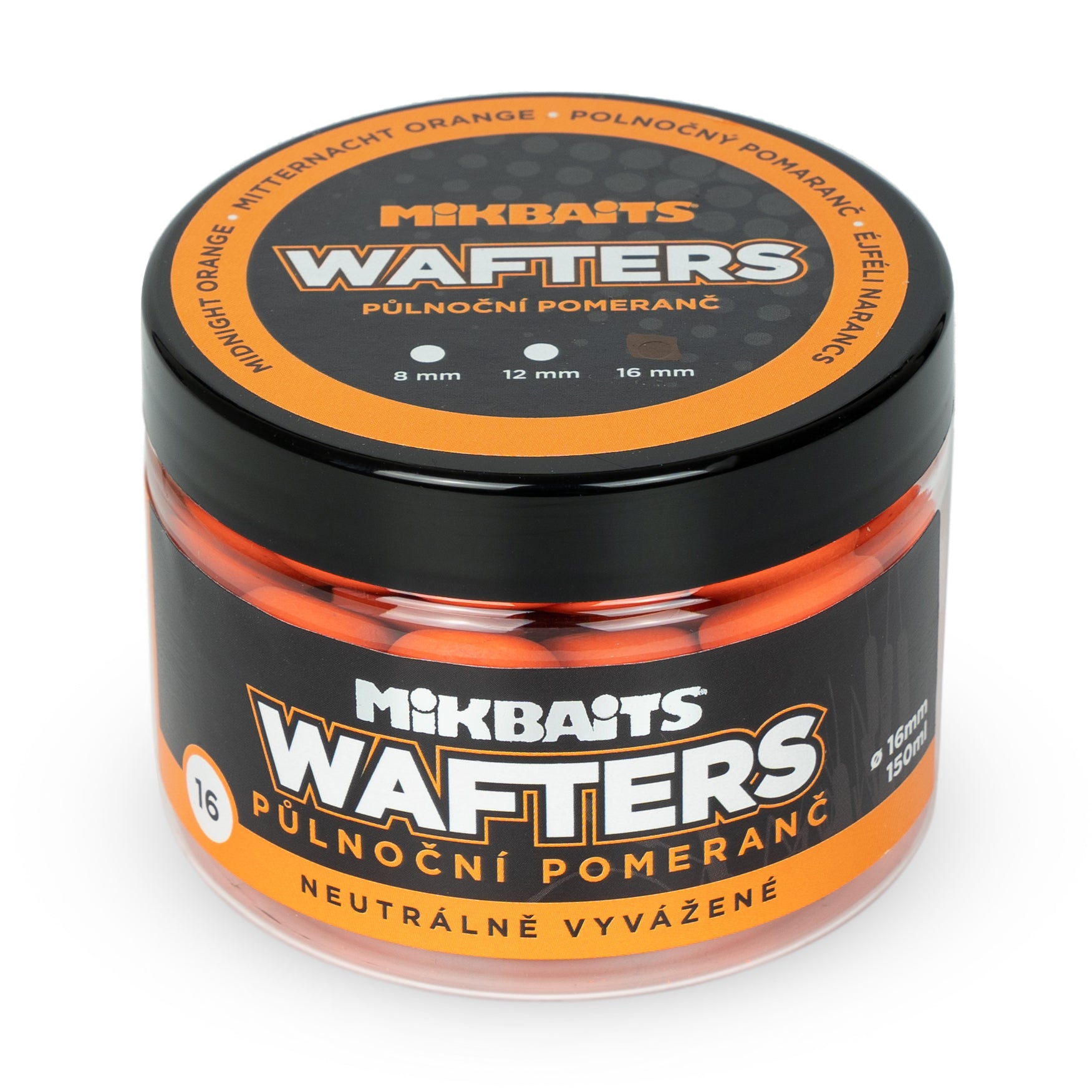 Mikbaits Wafters ausgewogene Köder 150 ml Mitternachtsorange