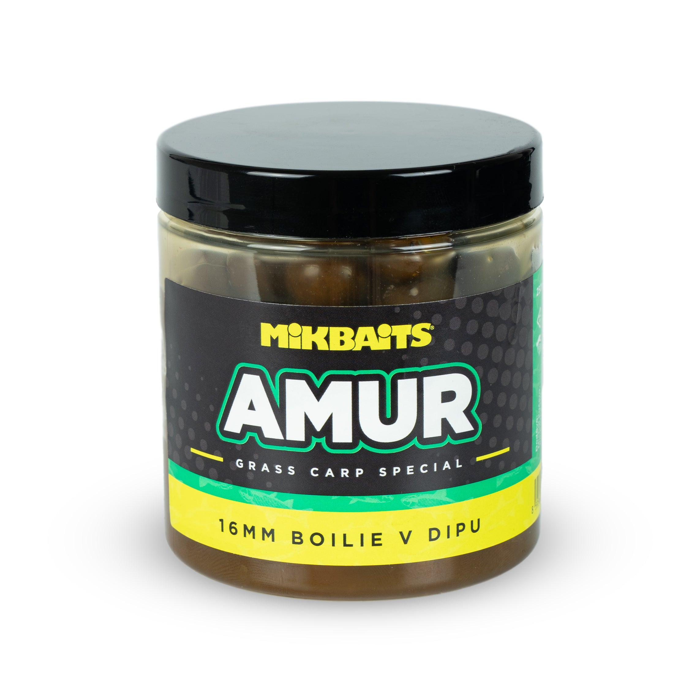 Mikbaits Amur range Amur boilies v dipe 250ml