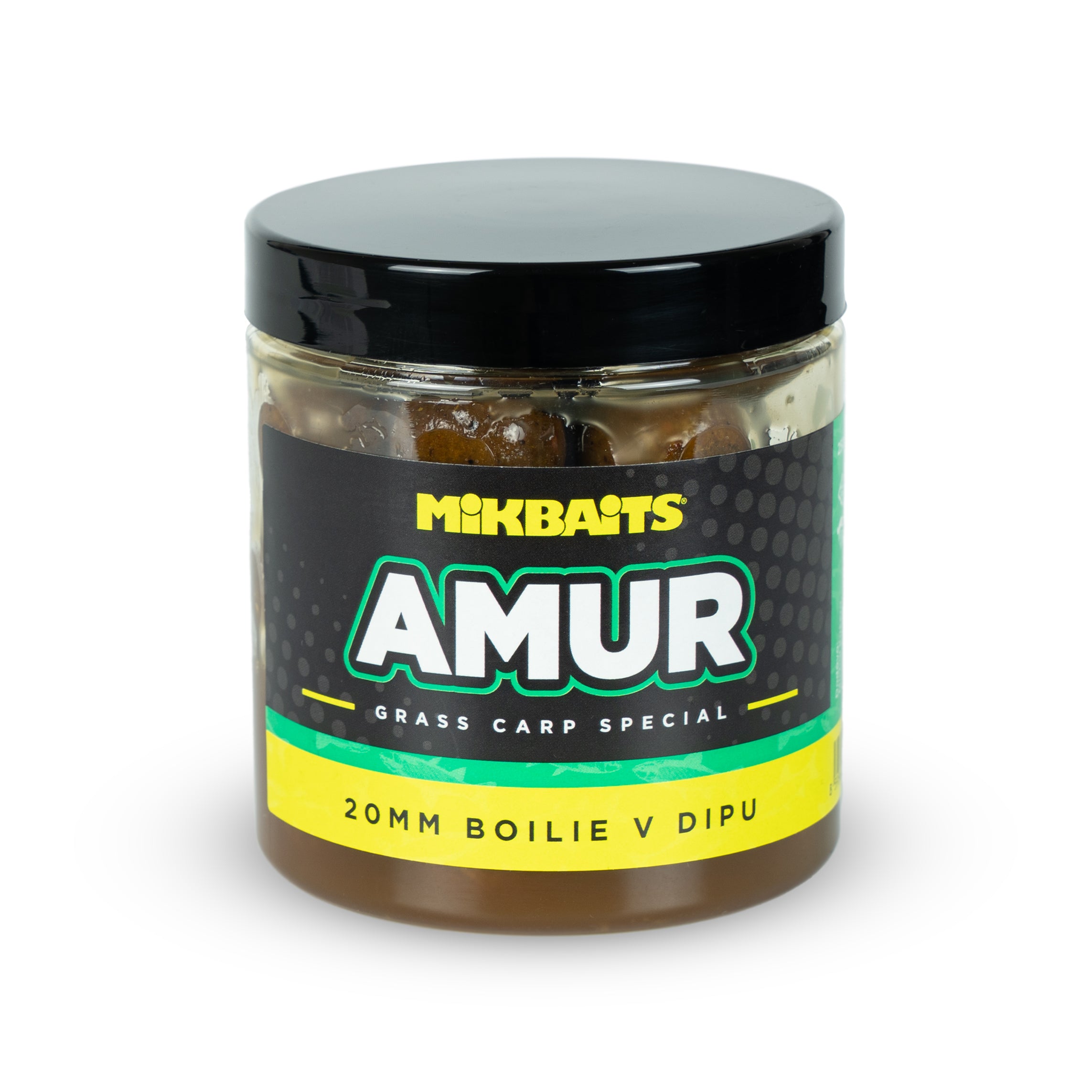 Mikbaits Amur-Reihe Amur-Boilie mit Dip 250 ml