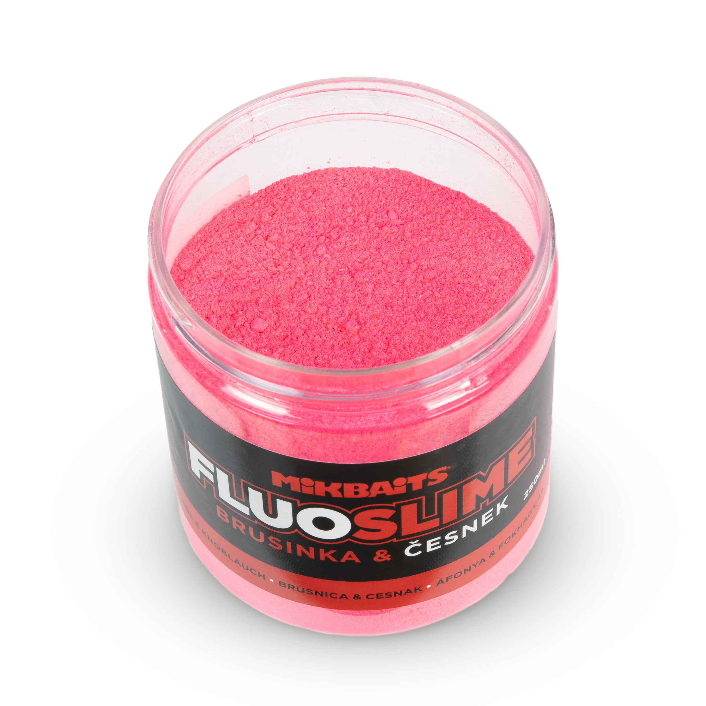 Mikbaits Fluo slime obalovací dip 100g Brusinka Česnek