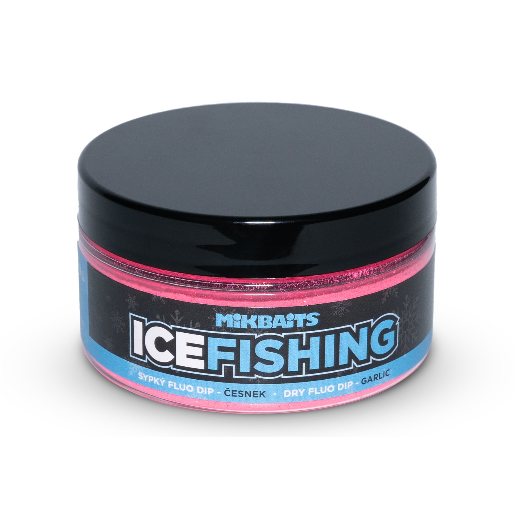 Mikbaits Ice fishing pstruh řada Sypký fluo dip Česnek