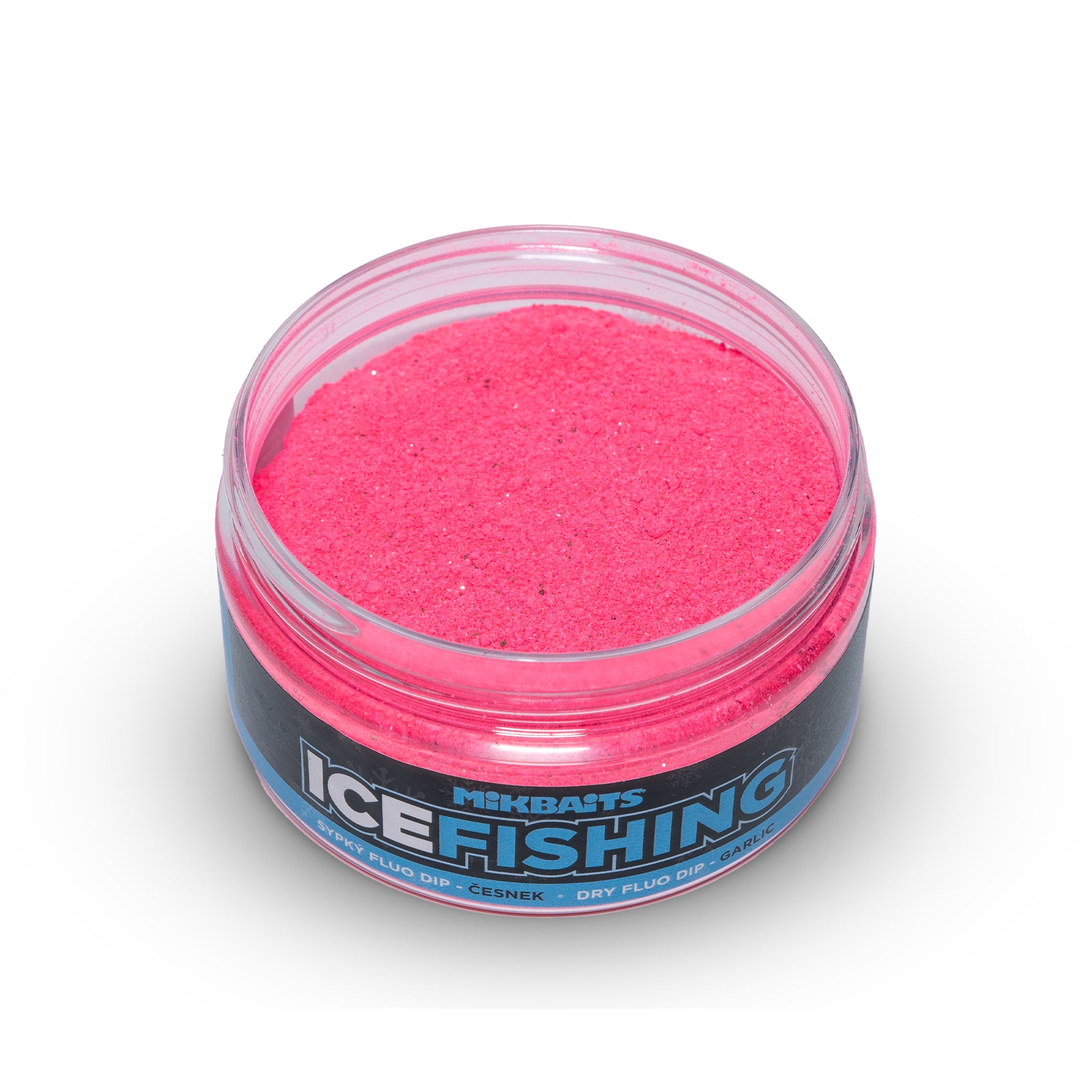 Mikbaits Ice fishing pstruh rad Sypký fluo dip Cesnak