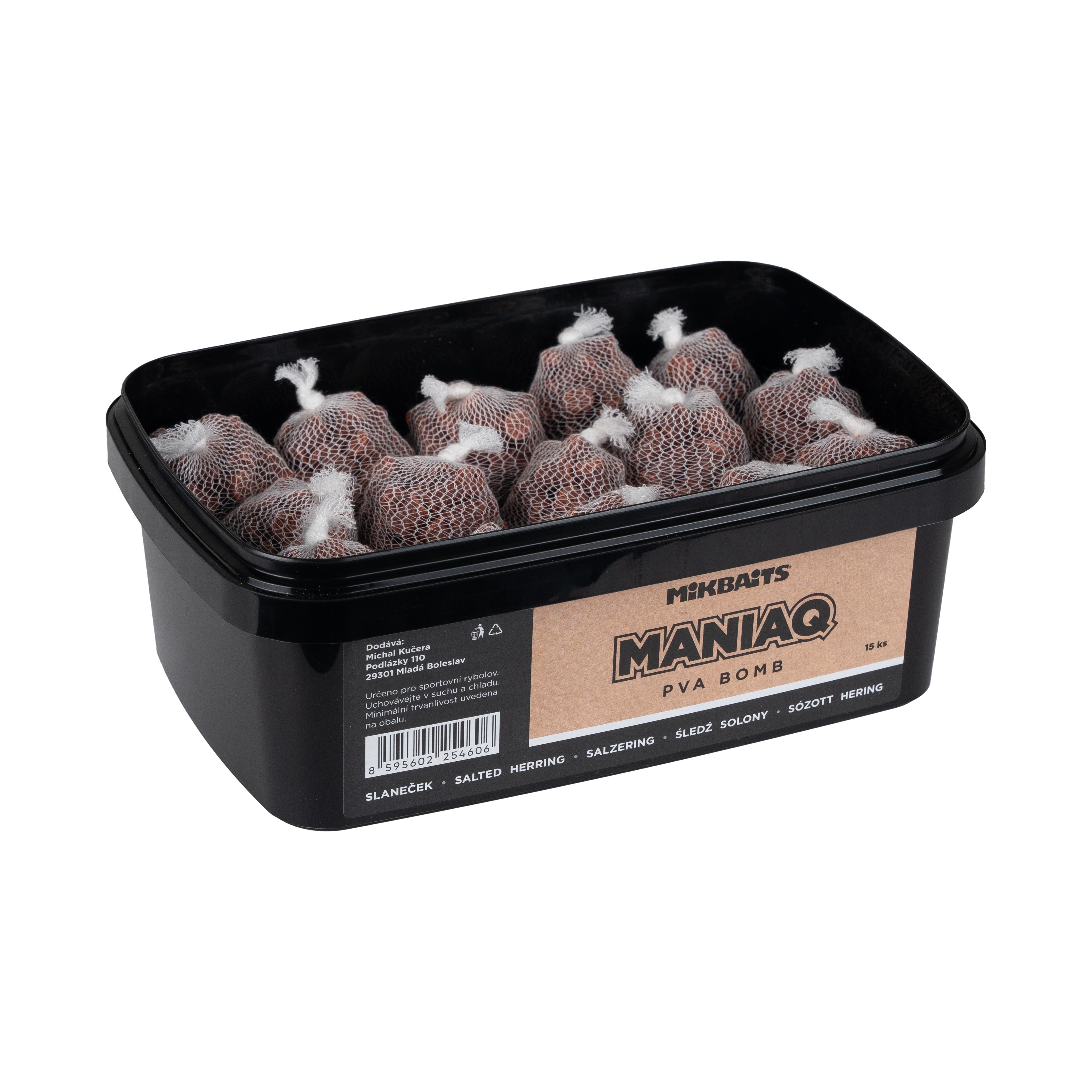 Mikbaits ManiaQ PVA Bomb 15 pcs Salted Herring