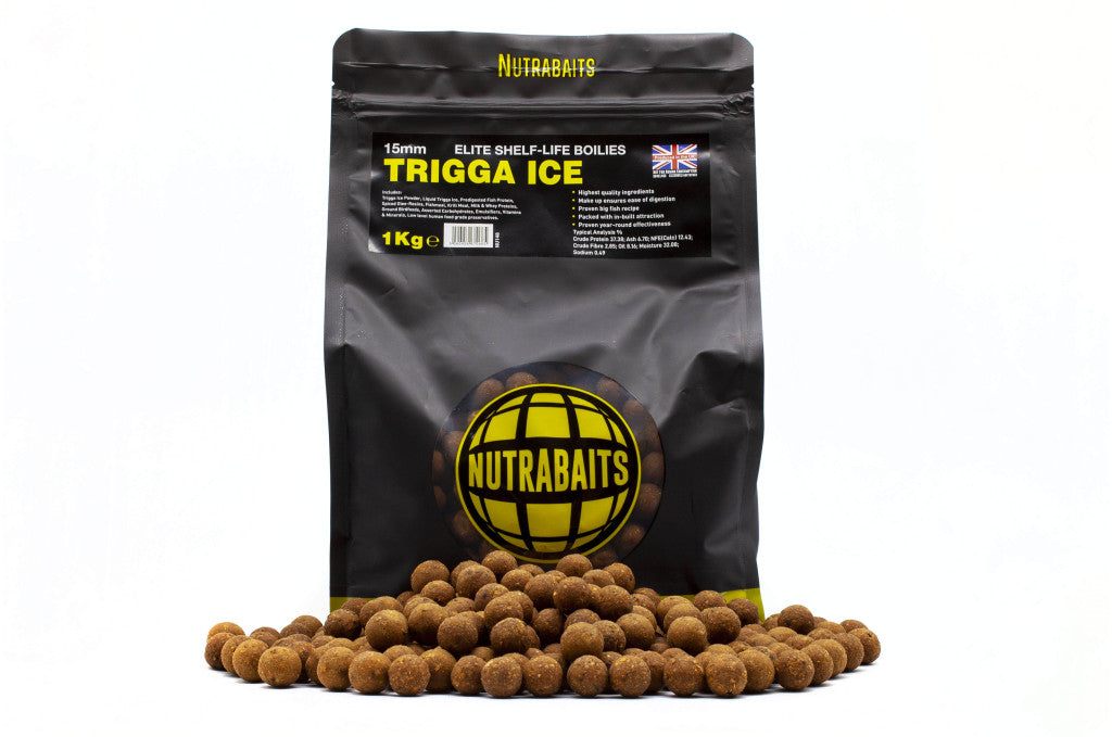 Nutrabaits Shelf Life boilies 1kg Trigga Ice 18mm