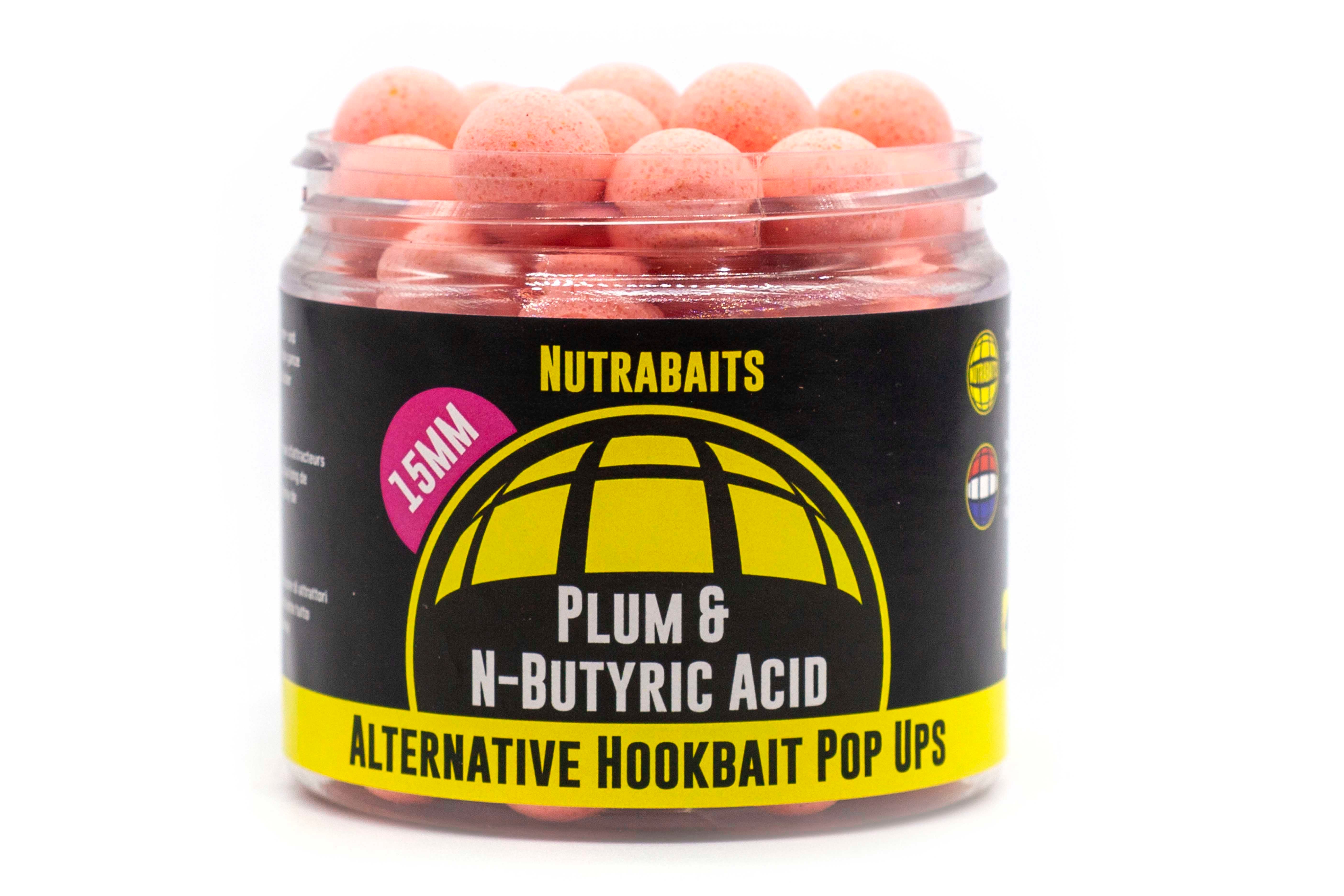 Nutrabaits pop-up Śliwka i Kwas N-masłowy 15mm