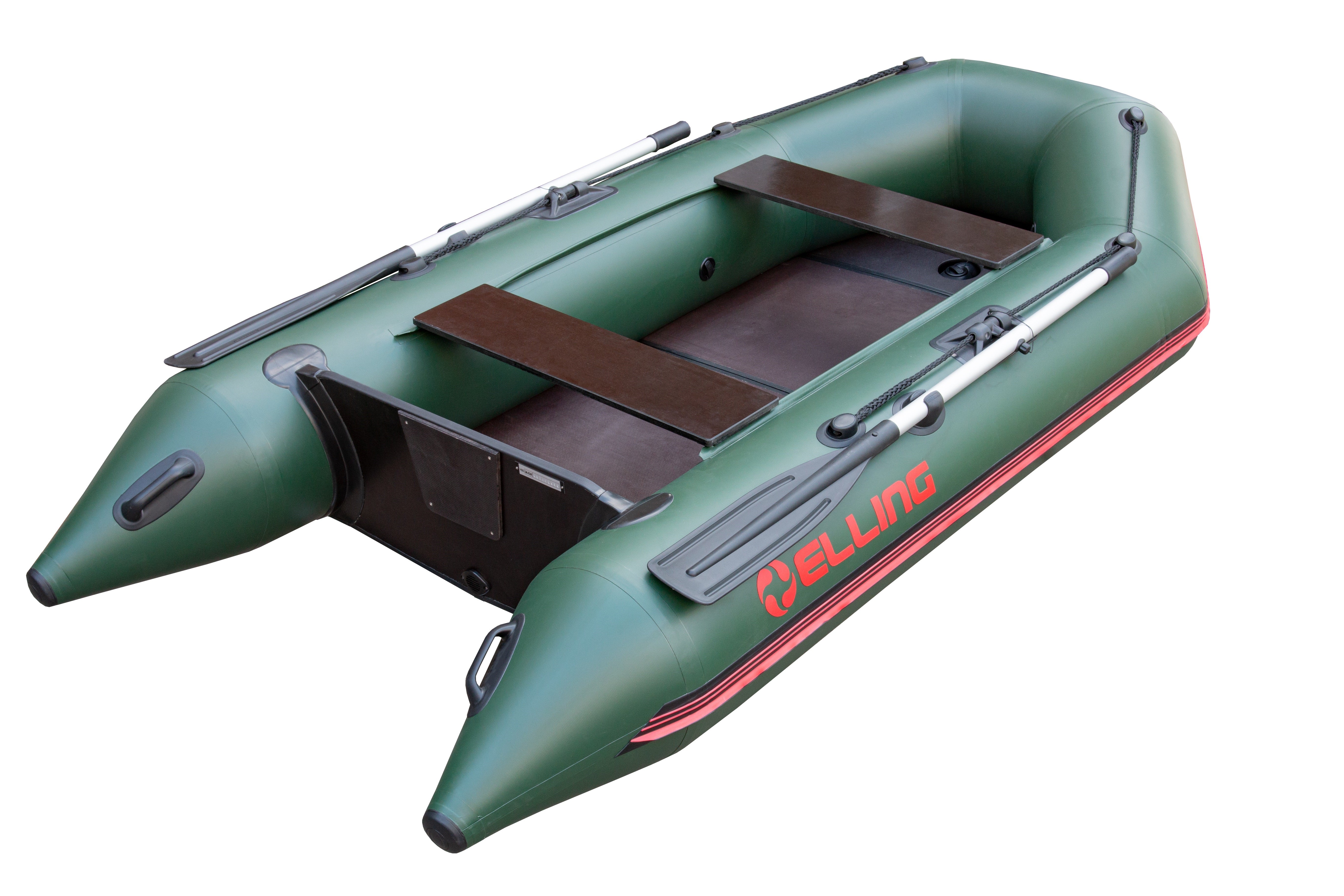 Elling Inflatable boat Patriot 270 with hard foldable floor green