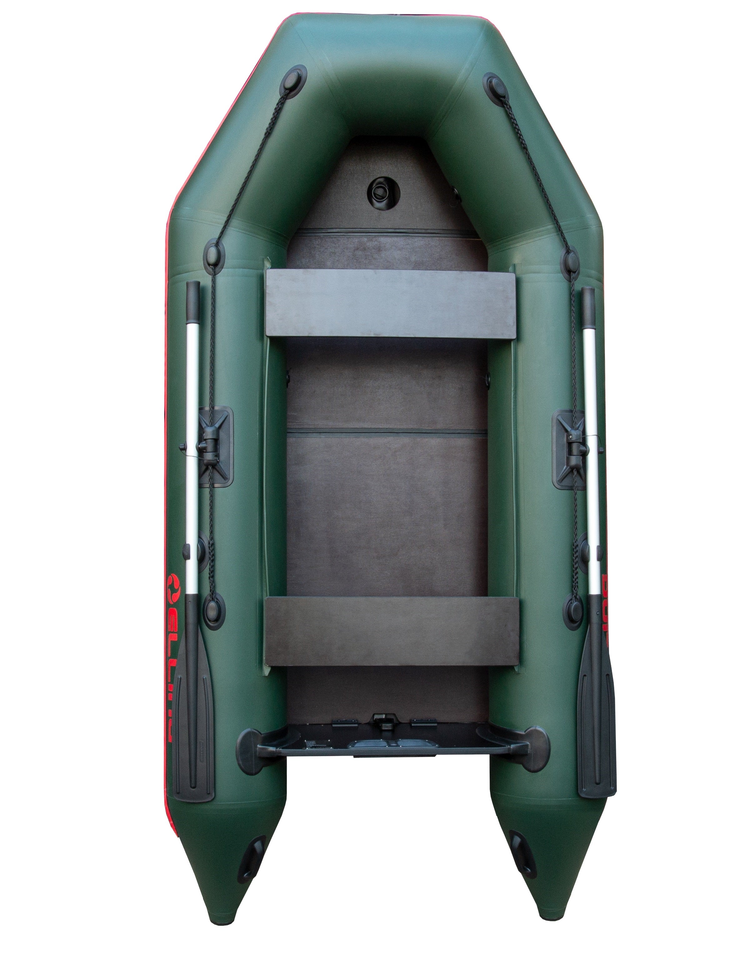 Elling Inflatable boat Patriot 270 with hard foldable floor green