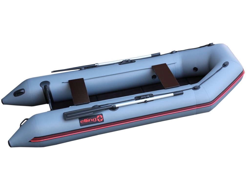 Elling Patriot 310 Schlauchboot mit festem Klappboden, grau