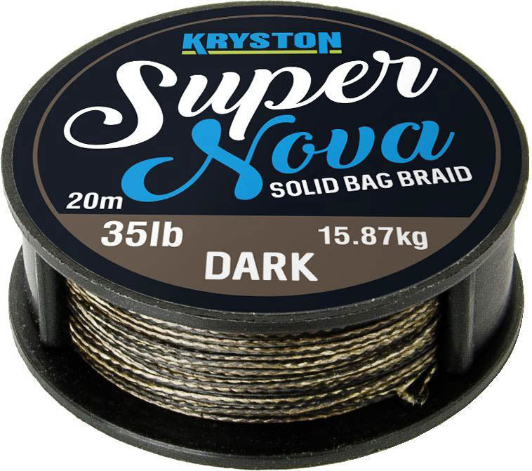 Kryston pletené šnúrky Super Nova Dark tmavý 20m